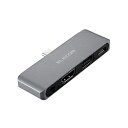 ELECOM(GR) mUSB-C IXX HDMI /3.5mm / USB-A / USB-CnUSB PDΉ 60W hbLOXe[V Vo[ DST-C25SV mUSB Power DeliveryΉn DSTC25SV