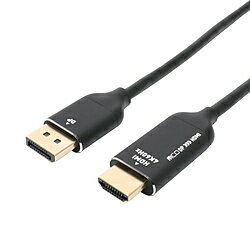 Nakabayashi 映像変換ケーブル 4K対応 DP-HDC4K20/BK ［HDMI⇔DisplayPort /2m］ DPHDC4K20BK 【864】