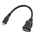 SANWA SUPPLY(TTvC) HDMIϊA_v^ [MicroHDMI IXX HDMI] ubN AD-HD20MCK m0.1m /HDMIMicroHDMI /X^_[h^Cvn ADHD20MCK