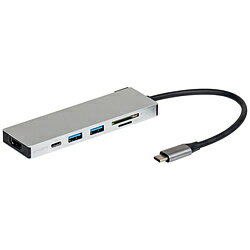 Nakabayashi ［USB-C オス→メス カードスロットx2 / HDMI / USB-Ax2 / USB-C］USB PD対応 100W ドッキングステーショ…