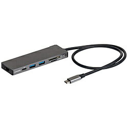 Nakabayashi ［USB-C オス→メス カードスロットx2 / HDMI / USB-Ax2 / USB-C］USB PD対応 100W ドッキングステーション グレー UD-C01LGY ［USB Power Delivery対応］ UDC01LGY