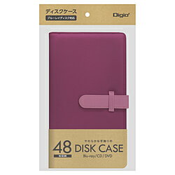 Nakabayashi Blu-ray/DVD/CD対応 ディスクケース 48枚収納 ピンク BD-092-48P BD09248P