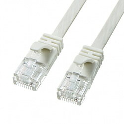 SANWA SUPPLY(サンワサプライ) KB-FL6A-10W LANケーブル ホワイト ［10m /カテゴリー6A /フラット］ KB..