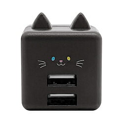 本製品はUSB Type-Aポートを2個搭載したAC充電器です。2ポート合計最大出力は5V/2.4Aです。入力電圧は100-240Vに対応しています。Smart ICを搭載しています。iOS(iPhone、iPad等)とAndroid(スマートフォン、タブレット等)を自動で識別し、最適な電流値で充電する事が可能です。電源プラグは持ち運びに便利な、90°回転収納式を採用しています。本体サイズ(幅×高さ×奥行)mm42×35×37本体重量42gGaN(窒化ガリウム) 採用GaN(窒化ガリウム) 非採用最大出力(単ポート)12W最大出力(合計)12WUSB-Cポート数USB-CポートなしUSB-Aポート数USB-A×2USBポート総数2ポートケーブル仕様アダプタ本体のみ仕様12台同時充電対応仕様2手のひらサイズで持ち運びに便利猫耳AC充電器