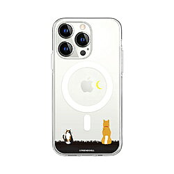 ROA iPhone 15 Pro しばたさん MagSafe対応 クリアケース abbi FRIENDS お月見 ABF25369i15PR ABF25369I15PR