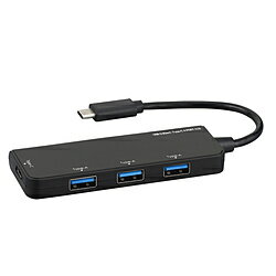 Nakabayashi UH-C3404BK USB-C  USB-A ϊnu (Chrome/Android/iPadOS/Mac/Windows11Ή) ubN moXp[ /4|[g /USB 3.2 Gen1Ήn UHC3404BK