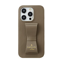 ランバン オン ブルー スマホケース レディース ランバン Slim Wrap Case Stand ＆ Ring Ribbon iPhone 15 Pro LANVIN en Bleu Greige LBGRISRIP2361P LBGRISRIP2361P