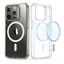 ESR iPhone 15 Proi6.1C`jnCubhP[X ESR Clear ClassicHybridCase(HaloLock)foriPhone15Pro ClassicHybridCase