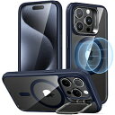 ESR iPhone 15 Proi6.1C`jX^htnCubhP[X ESR Clear Dark Blue ClassicHybridCasewithStandHaloLockforiPhone15Pro ClassicHybridStand