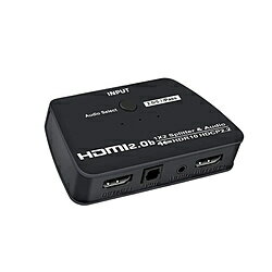 YOUZIPPER HDMI分配器 HDX-SP4K2 ［1入力 /2出力 /4K対応 /手動］ HDXSP4K2