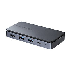 SANWA SUPPLY(サンワサプライ) ［USB-C オス→メス HDMIx2 / LAN / USB-Ax3 / USB-Cx2］USB PD対応 100W ドッキングス…