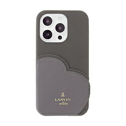 ランバン オン ブルー スマホケース レディース ランバン Lanvin en Bleu - Slim Wrap Heart Pocket for iPhone 14 Pro [ Black ] LBBLKPWIP2261P