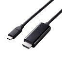 ELECOM(GR) USB-C  HDMI P[u [f /1m /4KΉ] ubN MPA-CHDMIY10BK MPACHDMIY10BK y864z