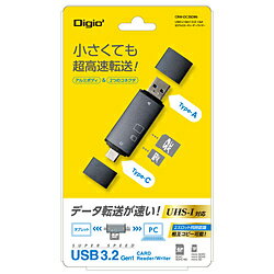 Nakabayashi USB3.2Gen1 Type-C＆A アルミカードリーダー・ライター ［USB3.1 /スマホ・タブレット対応］ CRWDC3SD86GY [振込不可]