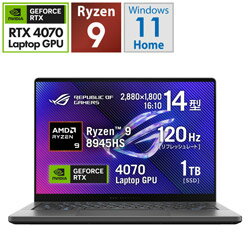 ASUS() GA403UI-R9R4070G ߥ󥰥Ρȥѥ ROG Zephyrus G14 GA403(RTX 4070) ץ졼 14.0 /Windows11 Home /AMD Ryzen 9 /ꡧ32GB /SSD1TB /̵ /ܸǥ...