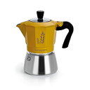BARAZZONI IH対応＆直火式大麦コーヒーメーカー 2カップ用 Barazzoni バラゾーニ イエロー 830080002 830080002