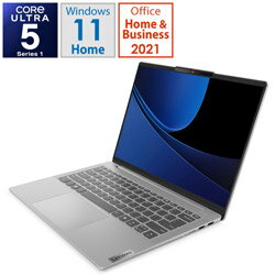 Lenovo(レノボジャパン) ノートパソコン IdeaPad Slim 5i Gen 9 クラウドグレー 83DA001MJP ［14.0型 /Windows11 Home /intel Core Ultra 5 /メモリ：16GB /SSD：512GB /Office HomeandBusiness /日本語版キーボード /2024年3月モデル］ 83DA001MJP