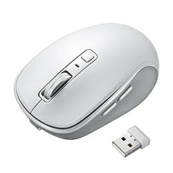 SANWA SUPPLY(サンワサプライ) マウス (Chrome/Android/iPadOS/iOS/Mac/Windows11対応) ホワイト MA-WBBS519W ［BlueLED /無線(ワイヤレス) /5ボタン /Bluetooth・USB］ MAWBBS519W