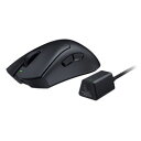 63g の超軽量デザインRazer DeathAdder V2 Pro よりも 25% 以上軽量化。かつてないほど軽量なこのエルゴノミック e スポーツマウスには、世界のトッププレイヤーが認める最高レベルのスピードとコントロールが備わっています。洗練されたエルゴノミックフォームとスムースなテクスチャップに立つ e スポーツプロとの提携の下に開発された Razer DeathAdder V3 Proは、優れた快適さの伝統を受け継ぎながら、マット仕上げにより、アイコニックな形状をさらに強化しています。Razer HyperPolling Wireless 技術Razer HyperPolling を Razer HyperSpeed の超低レイテンシー接続と組み合わせることにより、世界最速のワイヤレス技術を開発しました。この技術では標準の 1,000Hz ワイヤレスマウスよりも 8 倍高速になっています。Razer Focus Pro 30K オプティカルセンサーRazer の新しいセンサーは、ガラスなどのさまざまな表面で完璧なトラッキングパフォーマンスを発揮します。さらに、インテリジェントな機能により、照準とコントロール能力が強化されています。第 3 世代 Razer オプティカルマウススイッチ二重クリックの問題を排除しながら、耐クリック回数を 9,000 万回に改善し、デバウンスディレイなしのわずか 0.2ms のアクチュエーションを備えたこのマウスは、e スポーツ向けに設計された信頼性とスピードを発揮します。最大 90 時間のバッテリー持続時間電力効率に優れ、より小型で軽量になったバッテリーにより、最大 90 時間の連続使用が可能で、USB Type-C 経由で充電できます。本体サイズ(幅×高さ×奥行)mm68mm×44mm×128mmその他サイズケーブル長：約1.9m本体重量63gコードタイプUSB Type-A to Type-C接続形式有線／無線(ワイヤレス)種類光学式マウスボタン数7ボタン数7ボタンインターフェースUSB (Type-C+Type-A)解像度最大30000DPI形状エルゴノミクス特徴8000Hz のワイヤレスポーリングレート対応の超軽量 e スポーツマウス対応機種PC（USB Type-Aポート）付属品・Razer DeathAdder V3 Pro ・Razer HyperPolling Wireless Dongle ・USB Type-A to C Speedflex ケーブル ・重要な製品情報ガイド仕様Razer HyperSpeed ワイヤレス仕様1Razer Focus Pro 30Kオプティカルセンサー仕様2第3世代 Razer オプティカルマウススイッチ仕様3最大90時間のバッテリー駆動時間8000Hz のワイヤレスポーリングレート対応の超軽量 e スポーツマウストップに立つ e スポーツプロとの提携の下に開発された超軽量eスポーツ向けマウスと最大8,000Hzポーリングレート対応のドングルのバンドルセット