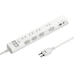 SANWA SUPPLY(サンワサプライ) 節電タップ TAP-B107UC-2W ［2ポート］ TAPB107UC2W