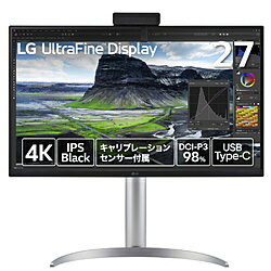 LG(エルジー) USB-C接続 PCモニター ブラック 27UQ85RV-W ［27型 /4K(3840×2160） /ワイド］ 27UQ85RV-W