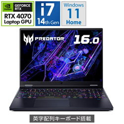 2024/05/24ȯͽAcer() PH16-72-N76Z47 ߥ󥰥Ρȥѥ Predator Helios 16 ӥ֥å 16.0 /Windows11 Home /intel Core i7 /ꡧ16GB /SSD1TB /̵ /Ѹǥܡɡ PH1672N76Z47