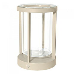 ビートソニック ポータブルランプ「yoi」PILLAR サンド ［LED /防雨型 /電球色］ YPL02SD
