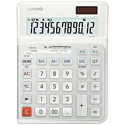 CASIO(カシオ) 人間工学電卓 デスクタイプ・左手用 ホワイト DE-12D-L-WE-N ［12桁］ DE12DLWEN