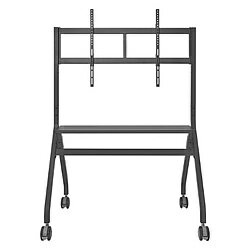 IO DATA(アイオーデータ) モニタースタンド [1画面 /55～100インチ] 耐荷重最大80kg移動式 ブラック DA-DS7 DADS7