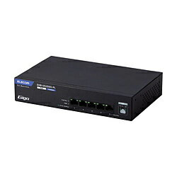 ELECOM(エレコム) スイッチングハブ [5ポート /1Giga対応 /PoE給電 /電源内蔵] 法人向けレイヤー2 アンマネージモデル ブラック EHB-UG2D05-PL EHBUG2D05PL