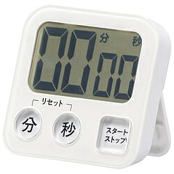 オーム電機 大画面デジタルタイマー ホワイト COK-T131-W COKT131W