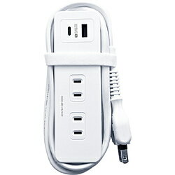 樂天商城 - カシムラ 電源タップAC4 USBA+C PD20W 1.2m 自動識別　リバーシブル AC-054 ［1.2m /4個口 /2ポート］ AC054 【864】