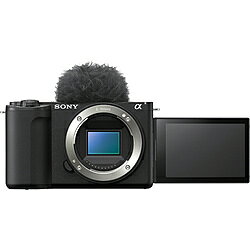 『VLOGCAM ZV-E10 II』は、幅広いクリエイターに支持されている『VLOGCAM ZV-E10』の第二世代モデルです。最先端イメージセンサー技術による撮影性能の向上に加え、動画と静止画で好みの画作りが簡単にできる「クリエイティブルック」や、映画のワンシーンのような表現で撮影できる「シネマティックVlog設定」※1機能などの搭載によって、より手軽に本格的な映像表現ができるようになりました。加えて、近年SNS投稿で主流となっている縦向き動画撮影に適したユーザーインターフェースへの対応や、大容量バッテリー搭載によるスタミナ性能の向上、ライブストリーミングやデータ転送を快適に行える接続性の向上などを図り、快適な動画と静止画の撮影が可能です。■動画・静止画におけるレンズ交換式ならではの多彩で高画質な撮影性能APS-Cサイズの有効約2600万画素の裏面照射型CMOSセンサーExmor Rと、最新の画像処理エンジンBIONZ XRの搭載により、動画と静止画の撮影において高い描写性能を実現しました。AF性能も向上し、イメージセンサーの撮像領域のほぼ全域に、最大759点※2の像面位相差AF点を高密度に配置することで、高精度かつ滑らかなフォーカス合わせが可能です。超広角から超望遠までをカバーする豊富なEマウントレンズ群から、撮影したいシーンや表現したい内容に応じてレンズを選び、動画・静止画撮影における多彩な映像表現を高画質に楽しむことができます。また、常用ISO感度は動画・静止画時とも100-32000※3で、高感度でノイズを抑えた撮影が可能です。さらには、5.6K相当の豊富な情報量を凝縮することで、4K 60p映像の出力にも対応しています。■手軽に実現できる本格的な映像表現動画と静止画の撮影時に、自分の表現したいテーマやシーンに合わせてFL（Film）やVV（Vivid）など全10種類※4のモードから選択するだけで好みの画作りが簡単にできる「クリエイティブルック」や、映画のワンシーンのような映像表現を手軽に撮影できる「シネマティックVlog設定」※1機能を備えています。映像制作用デジタルシネマカメラ『VENICE』の開発を通じて培った画作り「S-Cinetone」（エスシネトーン）も搭載し、人の肌を美しく描写し、被写体を際立たせることができます。さらに、スロー＆クイックモーションの撮影や、長時間の事象を短時間で表現する「タイムラプス」※5によって映像に変化をつけることも可能で、動画・静止画における本格的な映像表現を手軽におこなえます。■快適な動画・静止画撮影をサポートする機能小型軽量なボディ（約 幅114.8×高さ67.5×奥行54.2mm、重さ 約377g※6）ながら大容量バッテリーを搭載し、連続動画撮影時間は約195分※7を実現しています。タッチ操作ができるバリアングル液晶モニターは、縦向きの情報表示にも対応しているため、自由なアングルで快適に撮影を楽しめます。また、動画専用の電子式手ブレ補正機能「アクティブモード」※8により、歩きながらでも安定した撮影が可能です。音声については、3つのカプセルマイクが高い集音性能とノイズリダクションを可能にし、収音する方向を環境に合わせてオート、前方、全方位、後方から選択できます。付属のウインドスクリーンを使用することで、風切り音を低減することができます。接続性も向上し、5GHz帯※9Wi-FiとSuperSpeed USB 5 Gbps (USB 3.2)対応のUSB Type-C端子の搭載により、ライブストリーミングやデータ転送を手軽に行えます。※1：動画 / S&Qモード時有効。S&Qモード、かつ [XAVC S-I 4K]選択時はシネマティックVlog設定をご使用できません。※2：静止画撮影時のAF測距点数。撮影モードにより点数は異なります。※3：静止画撮影時拡張感度はISO 50-102400。動画撮影時は[手ブレ補正]が[アクティブ]のときは ISO 100-6400相当になります。※4：ST（Standard）、PT（Portrait）、NT（Neutral）、VV（Vivid）、VV2（Vivid 2）、FL（Film）、IN（Instant）、SH（Soft Highkey）、BW（Black & White）、SE（Sepia）の全10種類。※5：使用環境によって、撮影時間が異なります。数十分を超える長時間のタイムラプス動画は、[インターバル撮影機能]で作成できます。※6：バッテリーとメモリーカードを含む。※7：バッテリー満充電、『E PZ 16-50mm F3.5-5.6 OSS II』装着、XAVC S HD 60p 50M 4:2:0 8bitでの撮影時。※8：動画撮影時、アクティブモードでは撮影画角が少し狭くなります。記録フレームレートが120p以上になる記録方式および「スロー＆クイックモーションフレームレート」が120fps以上のときは、アクティブモードは無効になります。※9：5GHz帯域に対応した機器の使用はお使いいただく国や地域により制約があります。撮るだけ、ぱっと日常ジェニック。レンズ交換式VLOGCAM(TM)。最先端イメージセンサー技術による撮影性能の向上に加え、縦向き動画撮影に適したユーザーインターフェースへの対応や、大容量バッテリー搭載によるスタミナ性能、ライブストリーミングやデータ転送を快適に行える接続性などが向上しました。