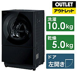 【生産完了品】 商品本体は未使用の新品です。 メーカーにて生産が完了した旧モデルです。商品により、売り切れ後は再入荷が無い場合もあります。 ※こちらはメーカー保証付きです。空間を美しく演出する「キュービック　フォルム」。デザイン性と使いやすさに細部までこだわりました。サニタリールームのインテリアとして、ドアウィンドウまで美しく。K色は「スモークウィンドウ」採用。本体サイズ(幅×高さ×奥行)mm639×1050×665mm本体重量74kg洗濯容量洗濯10.0kg洗浄方式温水機能、スゴ落ち泡洗浄、ジェットバブル、浸透ジェットシャワー、約15℃洗濯モード乾燥容量［洗濯時］乾燥5.0kgドアタイプ左開きインバーター搭載有乾燥方式ヒーター乾燥(排気タイプ)コース洗濯16コース、乾燥4コース、洗濯～乾燥10コース、ナノイー4コース運転音［洗濯時］32dB運転音［脱水時］42dB運転音［乾燥時］46dB運転時間［洗濯時］約30分運転時間［洗濯～乾燥時］約195分標準使用水量［洗濯時］約78L標準使用水量［洗濯～乾燥時］約65Lタイマー予約○(1時間単位）設置可能防水パン奥行(内寸)540mm以上、幅（内寸）590mm以上ボディ幅(mm)600自動槽洗浄機能自動槽洗浄機能ありふろ水ポンプあり無温水洗浄機能有スマホ操作機能対応消費電力［洗濯時］約260W消費電力［乾燥時］約1190W（温水時）消費電力量洗濯時：70Wh洗濯乾燥時1980Wh付属品給水ホース、外部排水ホース、キャップ（ホース穴カバー）、カバー、ネジ、スパナ　／別売対応（給水栓つぎて）仕様1ナノイーX　4．8兆空間を美しく演出する「キュービック　フォルム」。デザイン性と使いやすさに細部までこだわりました。サニタリールームのインテリアとして、ドアウィンドウまで美しく。K色は「スモークウィンドウ」採用。