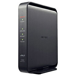 BUFFALO(バッファロー） Wi-Fiルーター 1201+300Mbps AirStation(エントリーモデル) ブラック WSR-1500AX2L ［Wi-Fi 6(ax) /IPv6対応］ WSR1500AX2L 【sof001】 [振込不可] [代引不可]