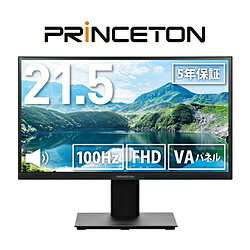 PRINCETON(プリンストン) PCモニター ブラック PTF-H221W-BK ［21.5型 /フルHD(1920×1080) /ワイド /100Hz］ PTF-H221W-BK