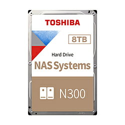 TOSHIBA(東芝) 内蔵HDD SATA接続 NAS向け N300シリーズ N300A08-HDWG780UZSVA ［8TB /3.5インチ］ N300A08-HDWG780UZSVA