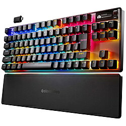 SteelSeries ゲーミングキーボード＋リストレスト(ラピッドトリガー対応) Apex Pro TKL Wireless Gen 3 64876J ［有線・ワイヤレス /日本語配列 /磁気スイッチ］ 64876J 【864】