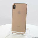 【中古】Apple(アップル) iPhoneXS Max 64GB ゴールド MT6T2J/A SIMフリー【291-ud】