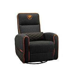 COUGAR CGR-FDF-ORB ゲーミングソファ [W750xD950xH1030mm] FIDOM(フットレスト付き) ブラック+オレンジ CGRFDFORB