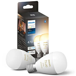 PHILIPS(フィリップス) ホワイトグラデーション LED電球 Philips Hue PH17WA2 ［E17 /一般電球形 /40W相当 /2個 /広配光タイプ］ PH17WA2