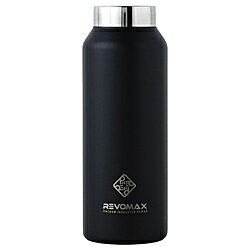 REVOMAX 炭酸対応真空断熱ボトル REVOMAX WITHOUT CAP 12ozスリム［355ml/ワンタッチ］【水筒本体のみ・キャップ別売】 REVOMAX オニキスブラック DWF-12419S-JP-CL ［炭酸対応］ DWF12419SJPCL