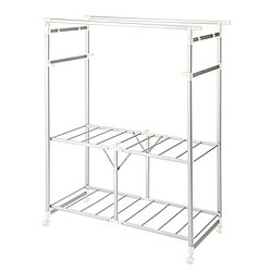 ベストコ ワンタッチでたためる かる～いアルミ多機能干し キャスター付き NY-286 NY286