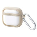 ELECOM(エレコム) AirPods 4 ケース 用 耐衝撃 カバー ( ワイヤレス / MagSafe 充電対応 ) 衝撃吸収 落下防止 カラビナ付 TO...