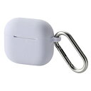 ELECOM(エレコム) AirPods 4 ケース 用 シリコン カバー ( ワイヤレス / MagSafe 充電対応 ) 衝撃吸収 落下防止 カラビナ付 パ...