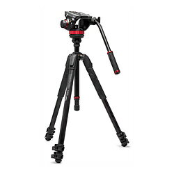 Manfrotto - Manfrotto MVH502AHビデオ雲台+055アルミビデオ三脚3段 MVK502055XPRO3V ［3段 /ビデオ雲台］ MVK502055XPRO3V