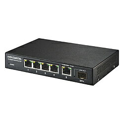 IO DATA(アイオーデータ) スイッチングハブ [5ポート /2.5Giga対応 /ACアダプタ] メタル筐体 (SFP+：1ポート) ブラック BSH-QG05 BSHQG05