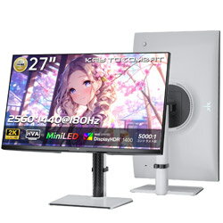 KTC M27T6 ゲーミングモニター 量子ドット技術 高輝度ミニLED搭載 ［27型 /WQHD(2560×1440） /ワイド］ M27T6