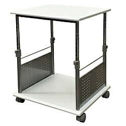 レメックスジャパン 上下昇降デスクワゴン [W550xD450xH450～700mm] プリンターワゴン 白木目 PJC-7203..