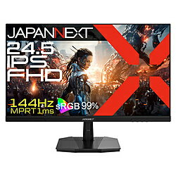 JAPANNEXT JN-IPS24X500FR-H-C6 USB-C接続 ゲーミングモニター X-500 ［24.5型 /フルHD(1920×1080) /ワイド］ JNIPS24X500FRHC6